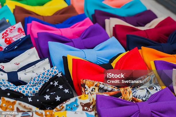 Bow Tie Is A Bright Part In The Wardrobe Stock Photo - Download Image Now - Adult, Arts Culture and Entertainment, Bow Tie