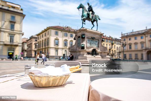 Turin City In Italy Stock Photo - Download Image Now - Turin, Town Square, Breadstick
