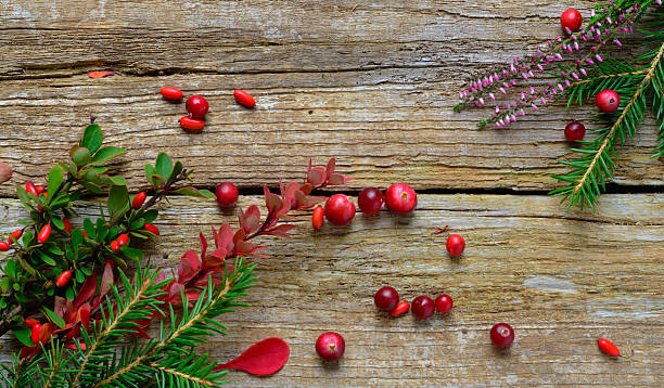 istock christmas composition on wooden background 602286468