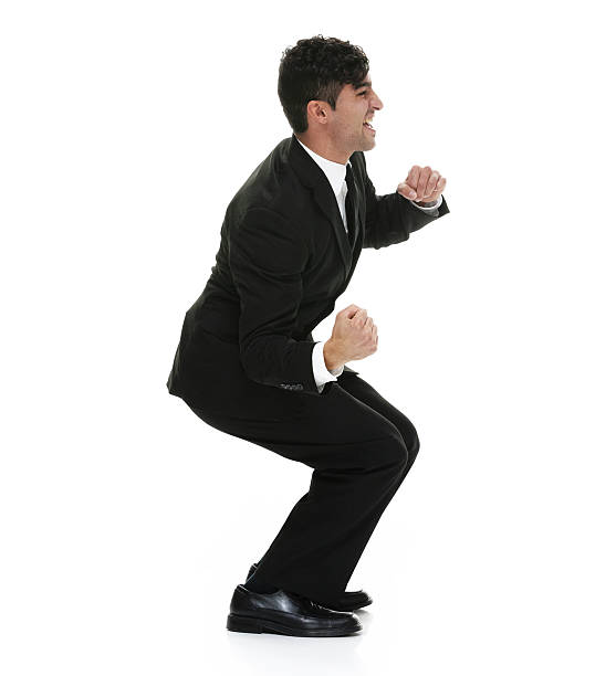 istock Cheerful businessman cheering 602291786