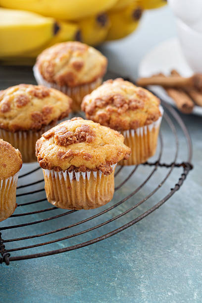 istock Banana muffins on cooling rack 602294230