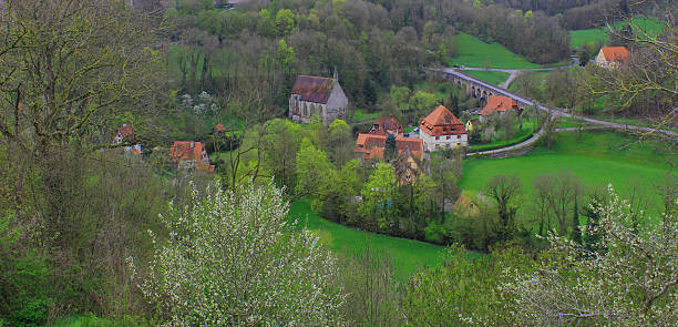 istock Valley church, Rothenburg, Germany 602294688