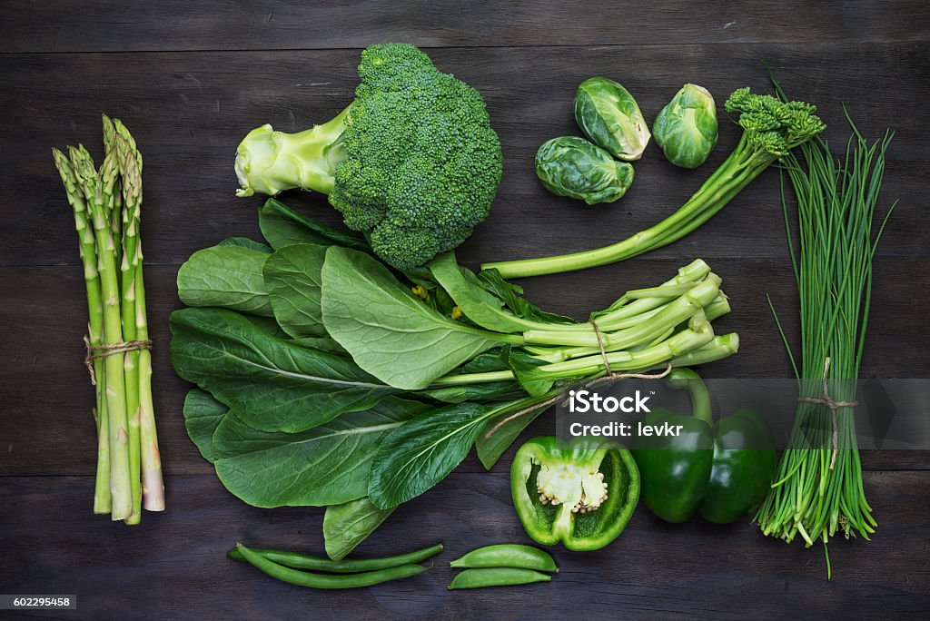 Vegetales orgánicos frescos verde - Foto de stock de Vegetal con hoja libre de derechos