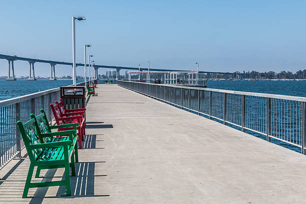 istock Park Benches on Pier at Cesar Chavez Park 602298600