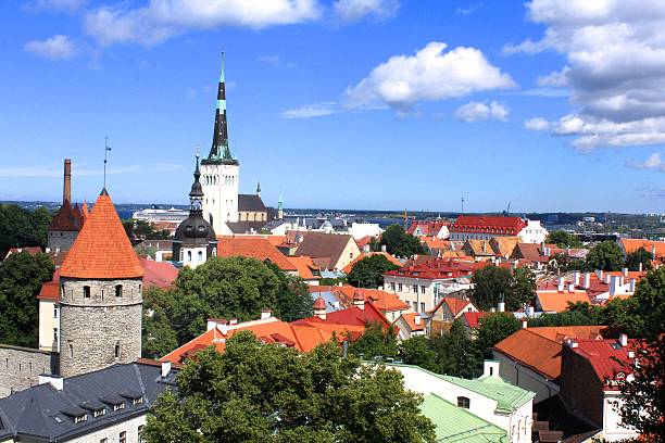 Tallin Old Town in Estonia It is Tallin old town in Estonia town wall tallinn stock pictures, royalty-free photos & images