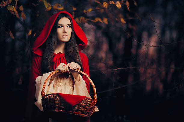 Portrait of children’s book heroine in the woods