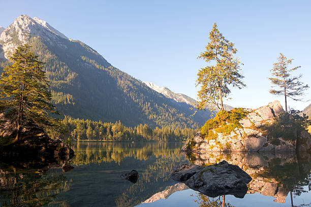 istock Dawn of the Mountain Forest Lake Hintersee 602303654