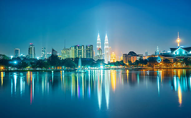 Night view of Kuala Lumpur city
