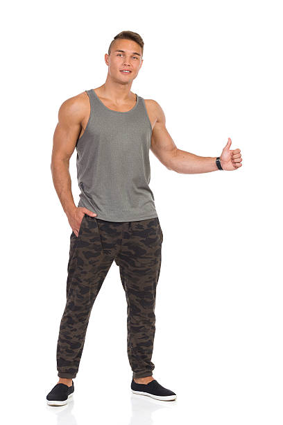 istock Fit Military Man Giving Thumb Up 602305572