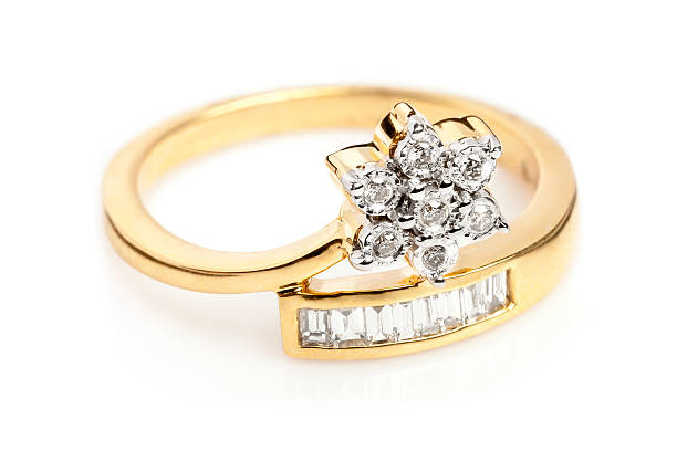 istock Close up of a Gold and Diamond ring. 602310724
