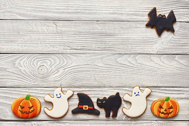 istock Halloween homemade gingerbread cookies 602313076