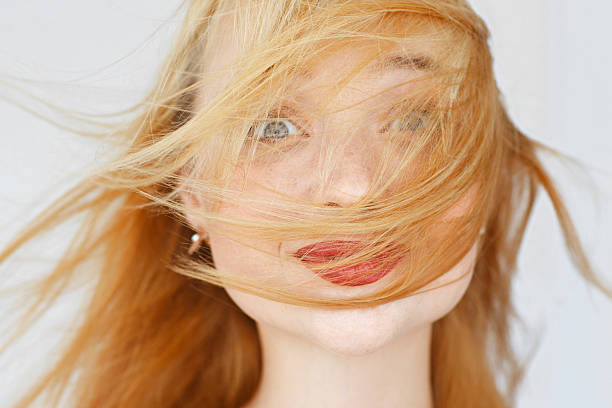 istock Excited foxy woman portrait, smiling at camera 602316942