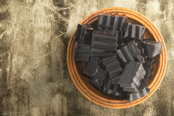 istock Grass jelly on grunged concrete. 602327476