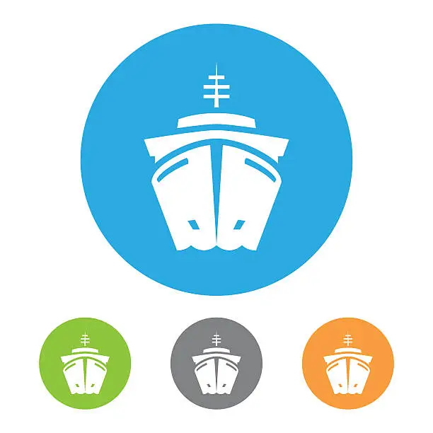 Vector illustration of Ship icon