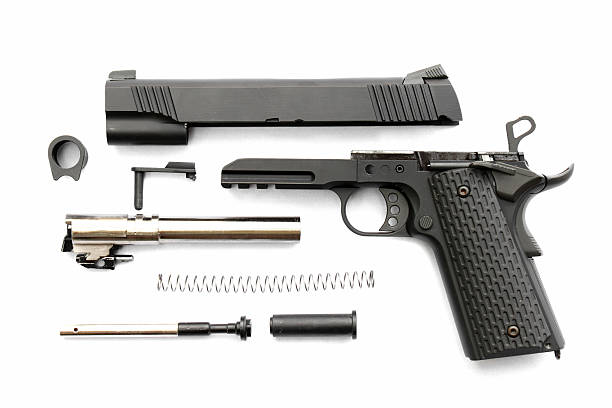 istock Seperate parts handgun. Pistol Part. 602328702