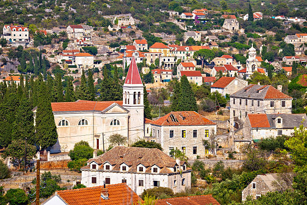 istock Bobovisce and Lozisca village on Brac island 602331616