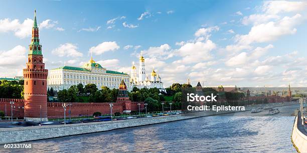 모스크바 크렘린의 파노라마 뷰 러시아 크레믈린에 대한 스톡 사진 및 기타 이미지 - 크레믈린, 모스크바, 러시아