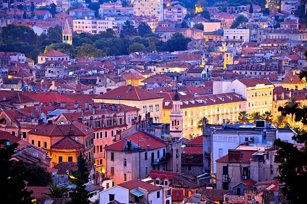 istock City of Split evening aerial view 602335292