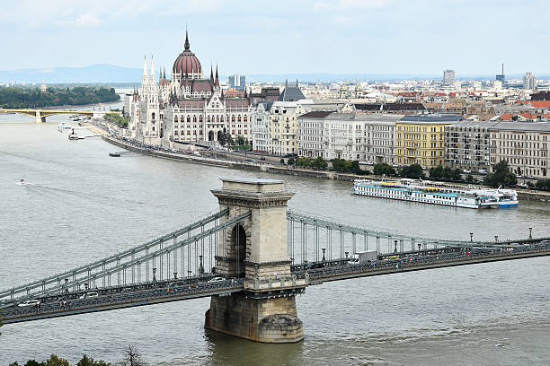 istock Chain Bridge and the parliament building, Budapest 602335630