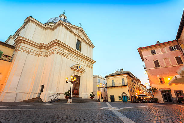 istock Main square in Castel Gandolfo, pope's summer residency, Italy 602337244