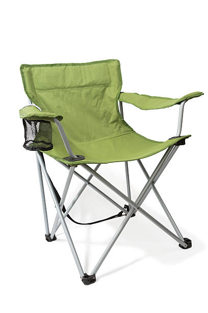 Folding chair stock photo