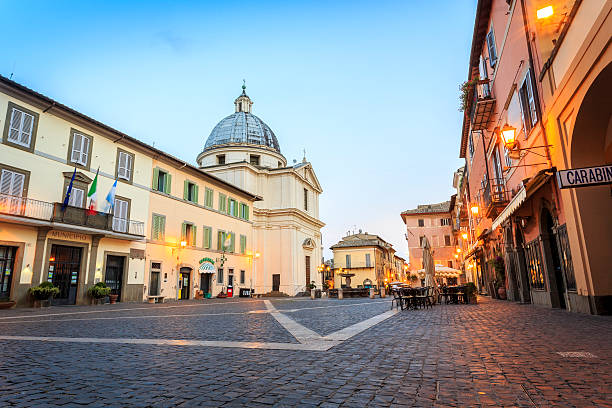 Main square in Castel Gandolfo, pope's summer residency