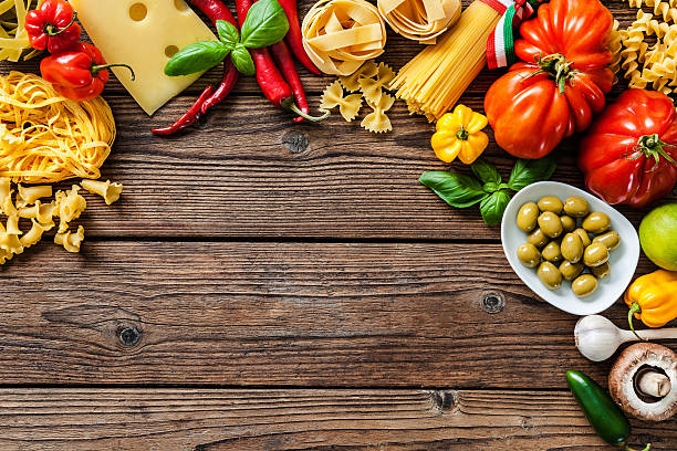 istock Italian food ingredients on the table 602338268