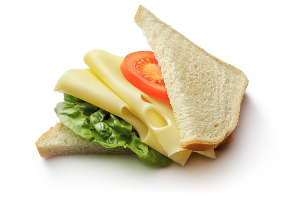 istock Sandwiches: Cheese Sandwich Isolated on White Background 603151144