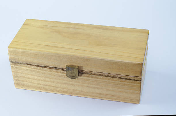 istock Close wooden box isolated 603152800