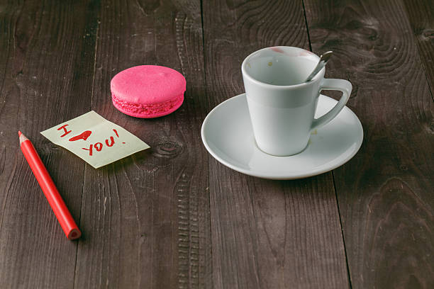 istock Cup of coffee with lipstick mark 603153066