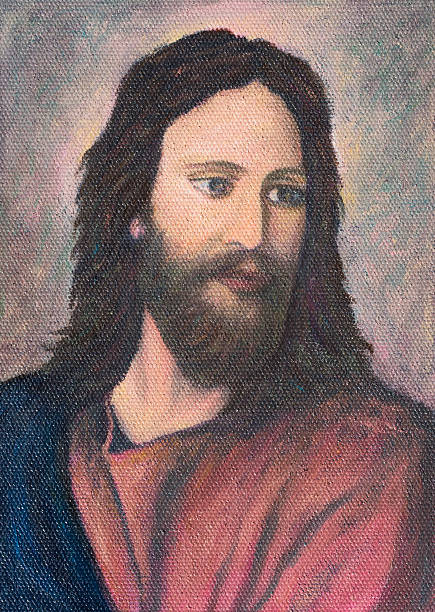 istock Jesus Christ, original oil painting on canvas 603156028