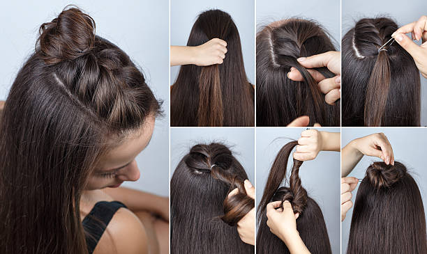Hair Tutorial Stock Photos, Pictures & Royalty-Free Images - iStock