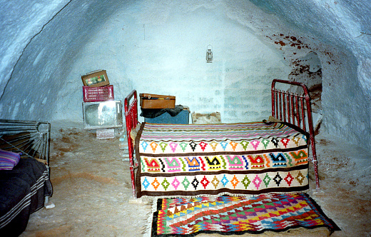 Troglodyte house in Matmata, Tunisia.