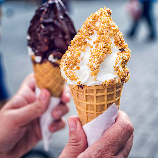 istock Soft Ice Cream with Chocolate and Crunch 603160038