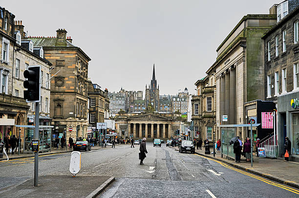 istock Edinburgh, View of the city, several monuments and the Castle, 603161640