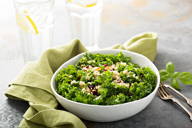 istock Fresh healthy salad with kale and quinoa 603163782