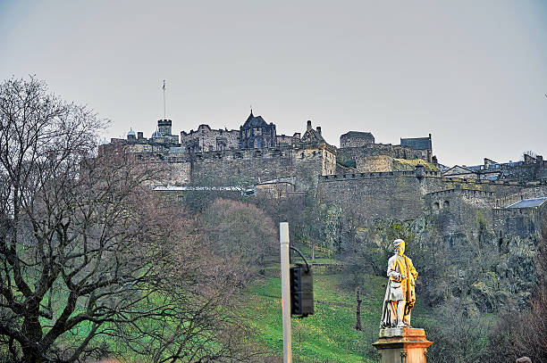 istock Edinburgh, View of the city, several monuments and the Castle, 603164208