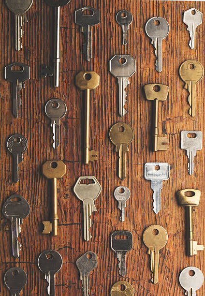 istock Keys on wooden background 603167116