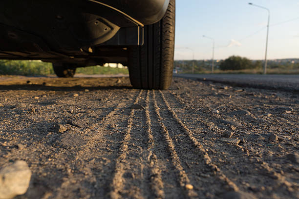 istock Modern passenger car is on the road 603170740
