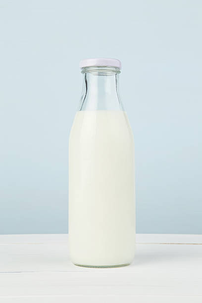 istock Dairy products. Assortment of fresh milk on white table with 603171106