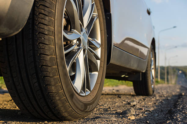 istock Modern passenger car is on the road 603171916