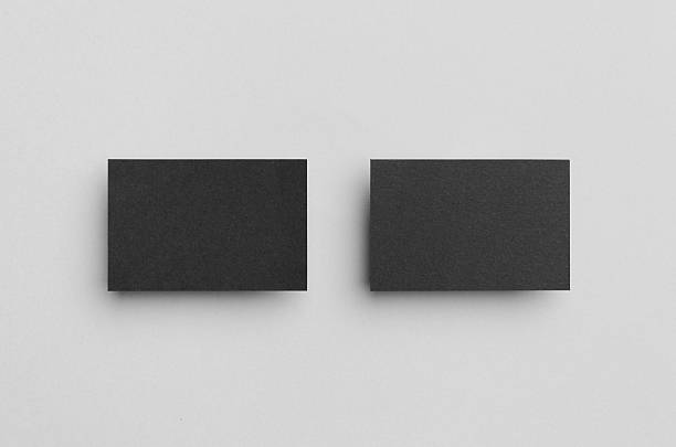 istock Black Business Card Mock-Up (85x55mm) 603173062