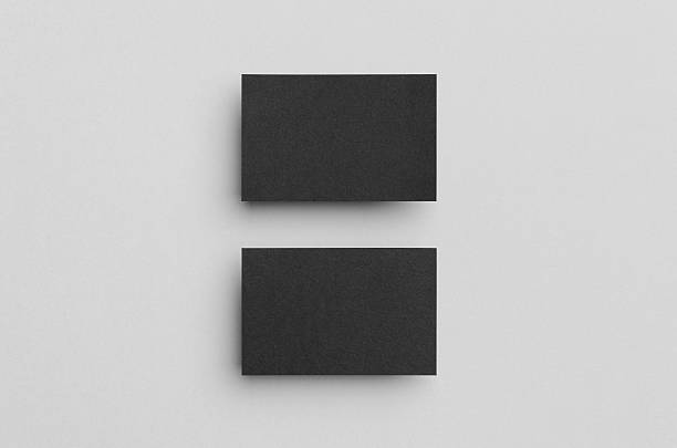istock Black Business Card Mock-Up (85x55mm) 603173688