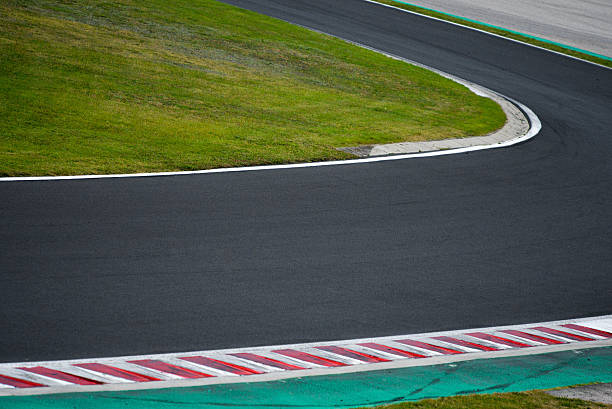 istock Race track curve road for car racing 603174928