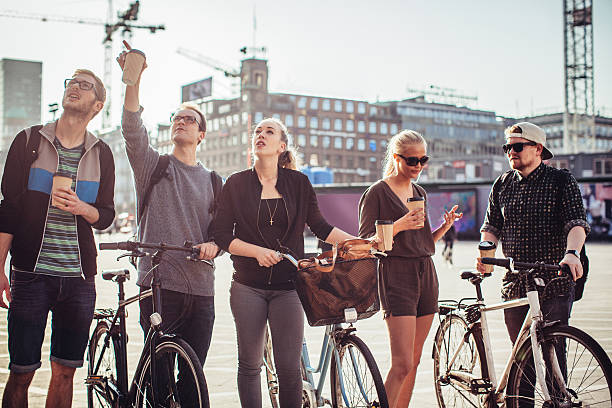 istock Exploring foreign city on bike 603176994