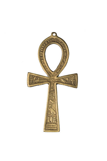Egyptian symbol of life Ankh isolated on white with shadows Egyptian symbol of life Ankh isolated on white background with shadows horus photos stock pictures, royalty-free photos & images