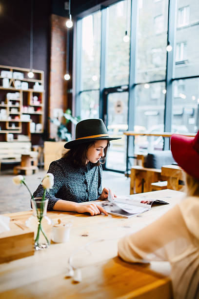 Girls in the  coffee shop