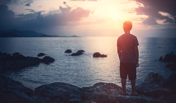 istock Boy enjoying the magnificent nature 603179744