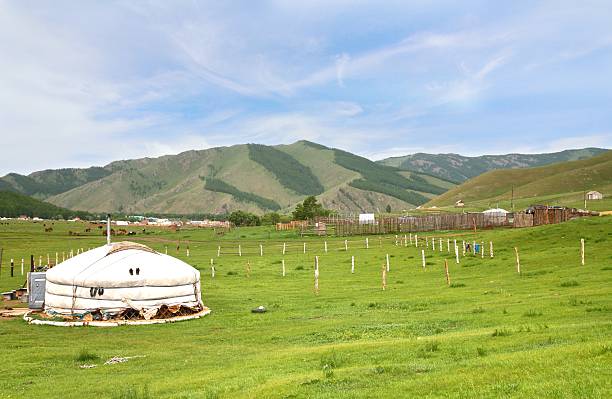 Gorkhi-Terelj National Park at Ulaanbaatar , Mongolia stock photo