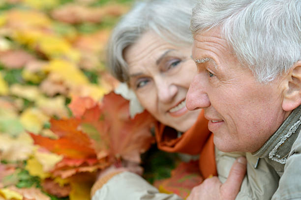 istock Happy senior couple 603185868